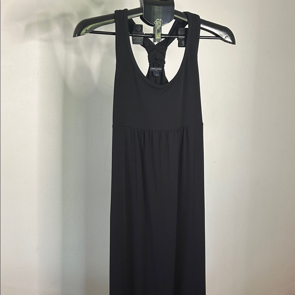 Banana Republic Elegant Black Backless Dress